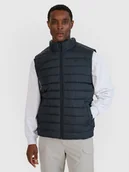 Kurtki męskie - 4F Bezrękawnik puchowy z wypełnieniem syntetycznym męski - czarny S - miniaturka - grafika 1