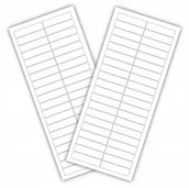 Etykiety do drukarek - etykiety do organizacji szafy 40 szt. białe 5x1,2 - miniaturka - grafika 1