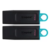 Pendrive - Kingston Technology DataTraveler Exodia 64 GB USB Typu-A 3.2 Gen 1 (3.1 Gen 1) Czarny DTX/64GB-2P - miniaturka - grafika 1