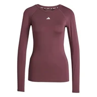 Koszulki i topy damskie - adidas Kobiety TECHFIT Longsleeve Training Top, aurora ruby, XXS - miniaturka - grafika 1