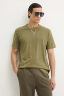 Koszulki męskie - G-Star Raw t-shirt bawełniany męski kolor zielony gładki D24449-2653 - miniaturka - grafika 1