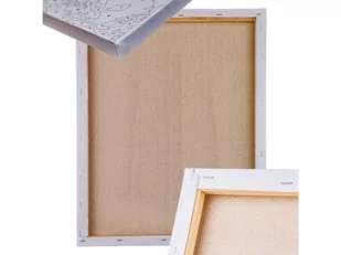 OBRAZ MALOWANIE PO NUMERACH RAMA 40x50cm KOT Z MOTYLKIEM - Malowanie po numerach - miniaturka - grafika 2