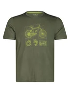 Koszulki sportowe męskie - CMP Koszulka funkcyjna w kolorze khaki - miniaturka - grafika 1
