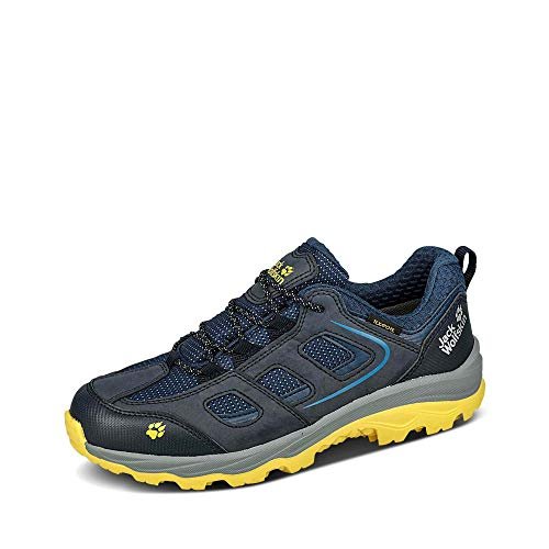 Jack Wolfskin Vojo Texapore Low K dziecięce buty trekkingowe, uniseks, Dark Blue Yellow, 26 EU