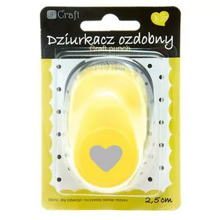 Craft DP Dziurkacz ozdobny 2,5 cm Serce - Przybory szkolne - miniaturka - grafika 1