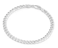 Bransolety męskie - Srebrna bransoletka męska pancerka 19 cm - miniaturka - grafika 1