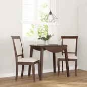 Krzesła - vidaXL Krzesła do jadalni z poduszkami 2 szt. lite drewno gumowe - miniaturka - grafika 1