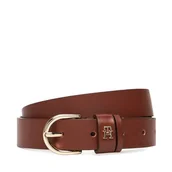 Paski - Pasek Damski Tommy Hilfiger Essential Effortless 2.5 Go AW0AW16836 Brązowy - miniaturka - grafika 1