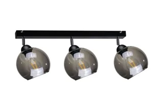 KET Loftowa LAMPA wisząca KET1245 skandynawska OPRAWA szklany ZWIS kaskada czarna złota KET1245 - Lampy sufitowe - miniaturka - grafika 5