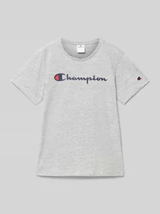 T-shirt z nadrukiem z logo - Koszulki dla chłopców - miniaturka - grafika 1