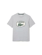 Koszulki męskie - Lacoste T-shirt męski, Srebrna Chiny, XXL - miniaturka - grafika 1
