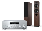 Zestawy stereo - Yamaha R-N600A (srebrny) + Tesi 5 (mokka) - miniaturka - grafika 1