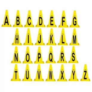 Insportline Pachołki treningowe zestaw alfabet 26 sztuk IN-13206 - Piłka nożna - miniaturka - grafika 1
