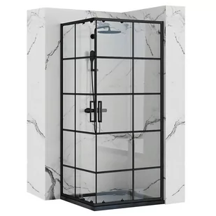 Rea Kabina prysznicowa Concept Black 80x80 - Kabiny prysznicowe - miniaturka - grafika 2