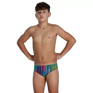 Speedo Chłopięca hiperchromatyczna wysokość 6,5 cm majtki, czarny/czerwony Pheonix, sztuczny zielony/fluo żółty, 9 lat, Czarny/czerwony Pheonix/sztuczny zielony/żółty fluo, 9 lat - Kąpielówki dla chłopców - miniaturka - grafika 1
