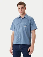 Koszule męskie - Guess Jeans Koszula M6GH61 WN861 Niebieski Regular Fit - miniaturka - grafika 1