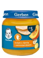Dania dla dzieci - Gerber Obiad Indyk z dynią i ziemniakami po 5m-cu 125g - miniaturka - grafika 1