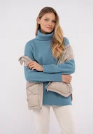 Swetry damskie - Sweter z golfem S-HEBE - miniaturka - grafika 1
