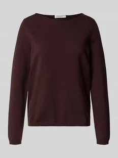 Sweter o kroju regular fit z dzianiny z dodatkiem żywej wełny - Swetry damskie - miniaturka - grafika 1
