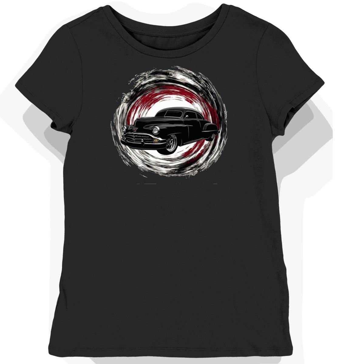 Koszulka damska czarna Z Motywem Klasycznego Oldsmobile Rocket 88 S