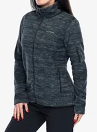 Bluzy sportowe damskie - Bluza rozpinana damska Columbia Fast Trek Printed Jacket - black spacedye - miniaturka - grafika 1
