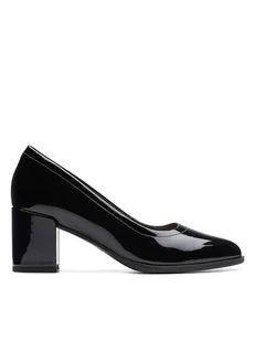 Clarks Skórzane czółenka "Freva55 Court" w kolorze czarnym - Czółenka - miniaturka - grafika 1