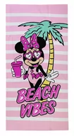 Okrycia kąpielowe dla dzieci - MYSZKA MINNIE DUŻY RĘCZNIK KĄPIELOWY NA BASEN PLAŻOWY DLA DZIECKA 70X140 - miniaturka - grafika 1