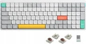 Klawiatury - Nuphy Air96 V2 Wireless Mechanical Keyboard Slim Ionic White Brown - miniaturka - grafika 1