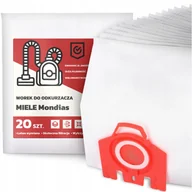 Worki do odkurzaczy - 20x Worek do Odkurzacza Miele Mondias Syntetyczny Duży Mocny Torba Worki G9 - miniaturka - grafika 1