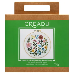 CREADU, Haft Krzyżykowy, Rośliny I Kwiaty - Zabawki kreatywne - miniaturka - grafika 1