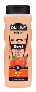 ON LINE Żel pod prysznic 3w1 Soczysta pomarańcza 410 ml - Kosmetyki do kąpieli - miniaturka - grafika 1