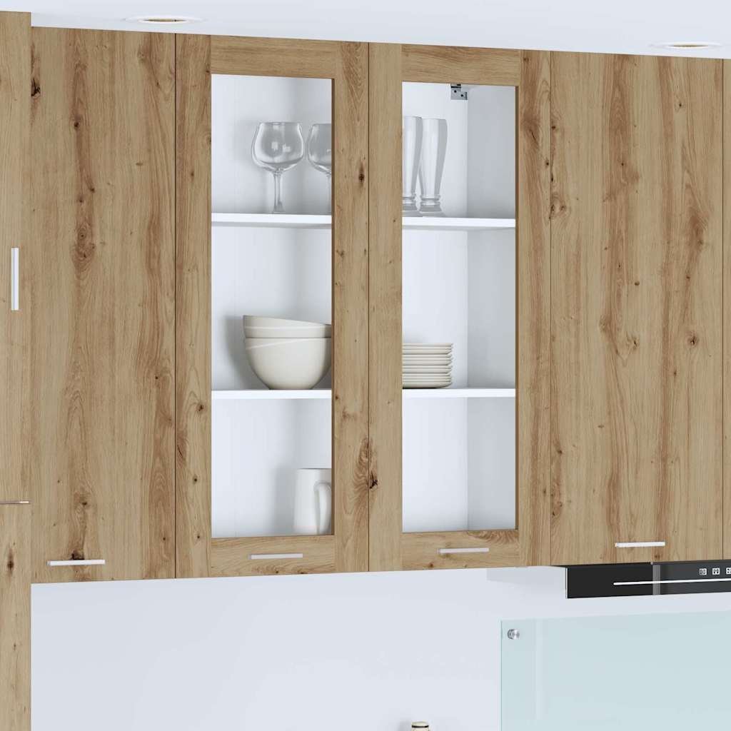 vidaXL vidaXL Szafka wisząca z drzwiami Dąb rzemieślniczy 80 x 31 x 100 cm
