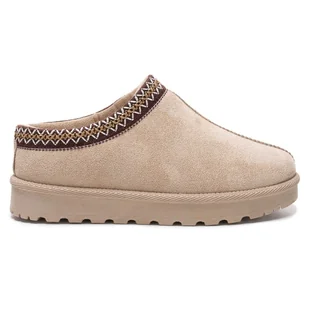 Buty Kapcie Domowe Modne Stylowe Cieple Papcie Komfortowe Zamszowe Damskie Ocieplane Emu Góralskie Beżowe Firen 38 - Kapcie damskie - miniaturka - grafika 1