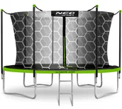Trampoliny - NeoSport Trampolina ogrodowa 13ft/404cm z siatką wewnętrzną i drabinką - miniaturka - grafika 1