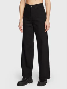 Calvin Klein Jeansy K20K205061 Czarny Relaxed Fit - Spodnie damskie - miniaturka - grafika 1