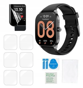 Folia ochronna do AMAZFIT Pop 3S na ekran hydrożelowa mocna trwała 6 sztuk - Akcesoria do smartwatchy - miniaturka - grafika 1