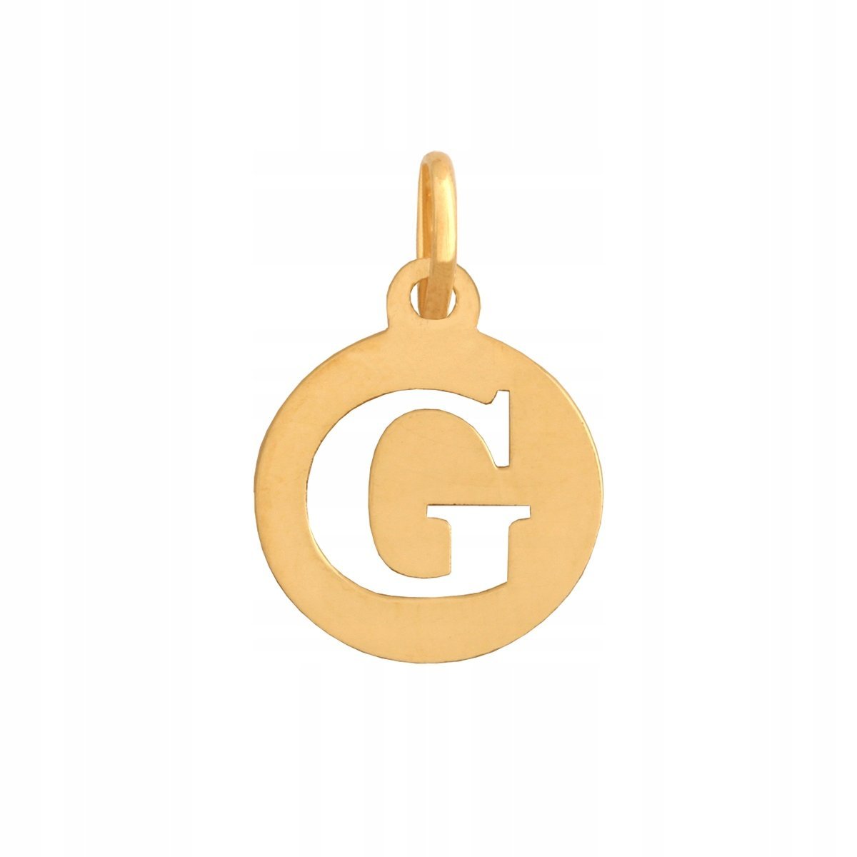 Złota Zawieszka Literka 585 0.40 g, Śr. 10 mm