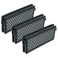 Filtry do odkurzaczy - vhbw 3x Filtry do odkurzacza kompatybilne z odkurzaczem Miele Complete C3 Black Diamond EcoLine - Filtr z węglem aktywnym HEPA Czarny Biały Czarno ... - miniaturka - grafika 1