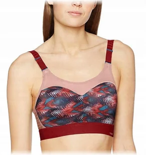 Biustonosz sportowy Triumph Traction Control Lite minimizer bordowy 80B - Biustonosze - miniaturka - grafika 1