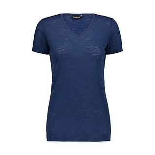 Koszulki i topy damskie - CMP CMP T-shirt damski Lino Con Protezione Upf 40 niebieski niebieski 38 30T7546 - grafika 1