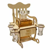 Bluzy damskie - Fotel bujany z własnym nadrukiem - karafka z kieliszkami - miniaturka - grafika 1