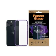 Etui i futerały do telefonów - Etui PanzerGlass ClearCase antybakteryjne z certyfikatem Military Grade na iPhone 13 mini - przezroczysto-fioletowe - miniaturka - grafika 1