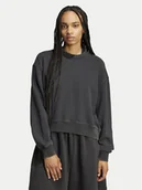 Bluzy damskie - adidas Bluza Premium Essentials JP2515 Czarny Oversize - miniaturka - grafika 1