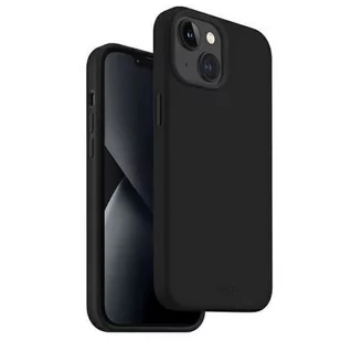 UNIQ etui Lino iPhone 14 6,1" czarny/midnight black - Etui i futerały do telefonów - miniaturka - grafika 1
