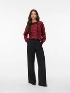 Swetry damskie - Vero Moda Sweter w kolorze bordowym - miniaturka - grafika 1
