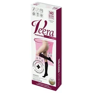 Bielizna lecznicza - Veera Premium, podkolanówki, 140 den, rozmiar M, czarne - miniaturka - grafika 1