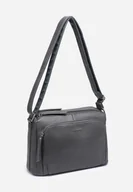 Torebki damskie - Stylowa Pojemna Listonoszka Torebka Damska Szara LUIGISANTO Pasek - miniaturka - grafika 1