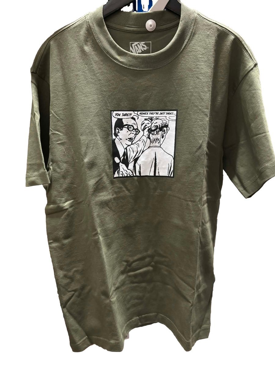 T-shirt Męski VANS They Are Just Shoes Loose Mossy Olive VN000VY4FR11 XL