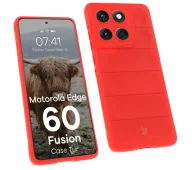 Etui i futerały do telefonów - Bizon Tur do Motorola Edge 60 Fusion Czerwony - miniaturka - grafika 1