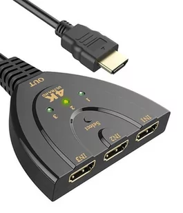 Rozdzielacz 3X Hdmi Switch Splitter 4K Ultra Hd - Kable - miniaturka - grafika 1